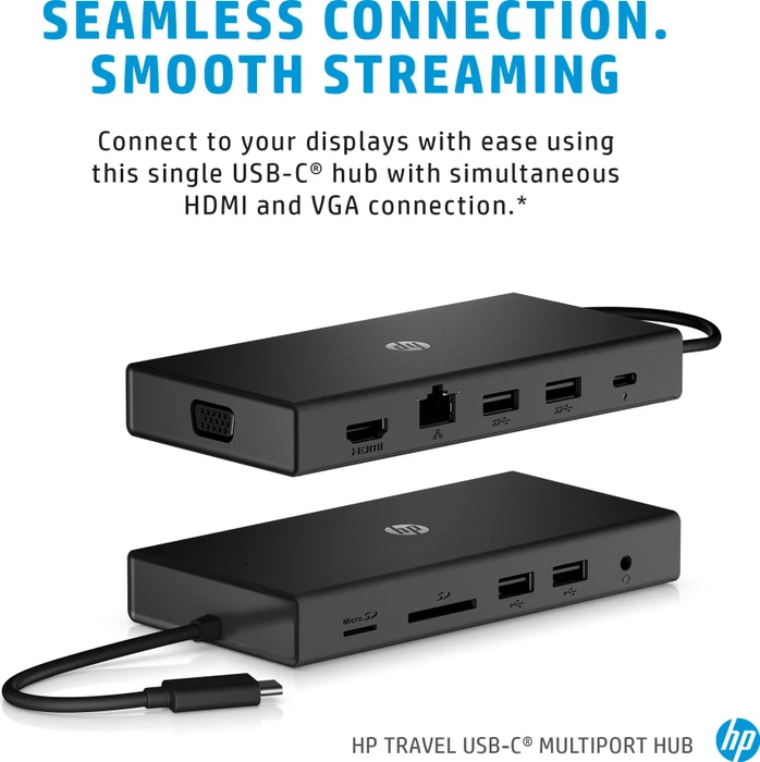 HP USB-C-Reisehub mit mehreren Anschlüssen, USB-C 3.0 [Stecker]