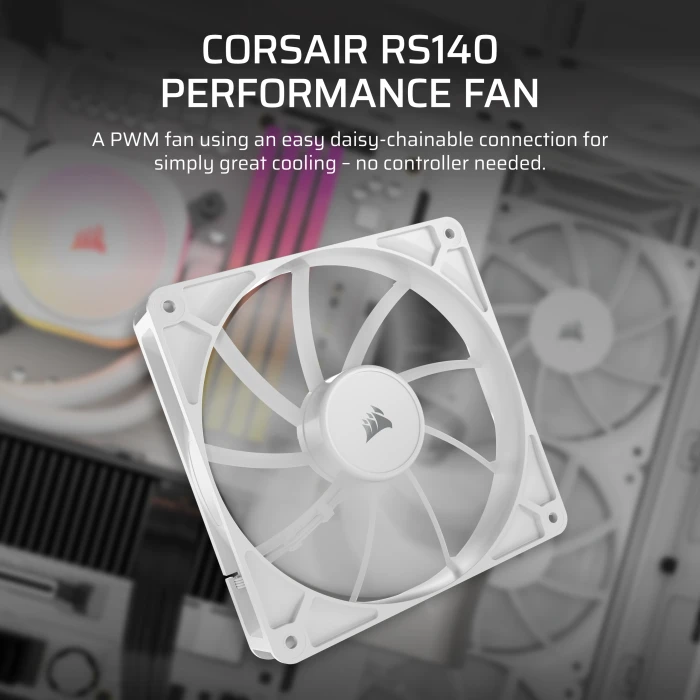 Corsair RS Series RS140, weiß, 140mm