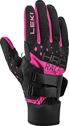 Leki HRC Race Shark Skihandschuhe schwarz/rosa