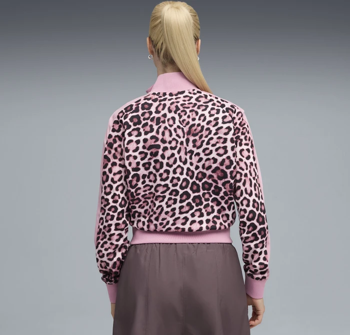 Puma T7 Leo Luxe Trainingsjacke poised pink/ruby shimmer (Damen)