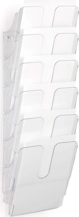 Durable Flexiplus 6 Prospekthalter, 6 Fächer, A4, transparent