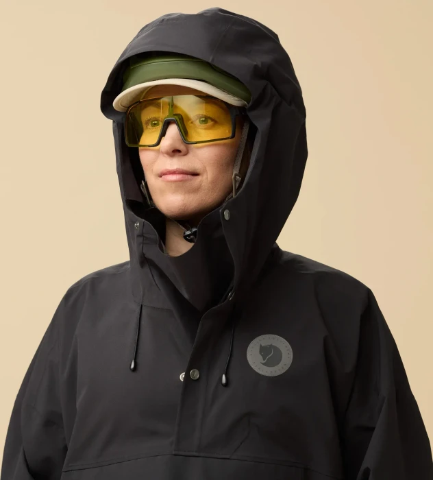 Fjällräven Hoja Rain Poncho schwarz