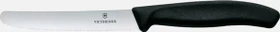 Victorinox SwissClassic Tafelmesser mit Wellenschliff 11cm schwarz