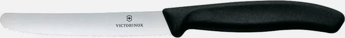 Victorinox SwissClassic Tafelmesser mit Wellenschliff 11cm schwarz