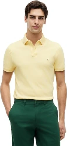 Tommy Hilfiger 1985 Regular Fit Poloshirt kurzarm citronella (Herren)