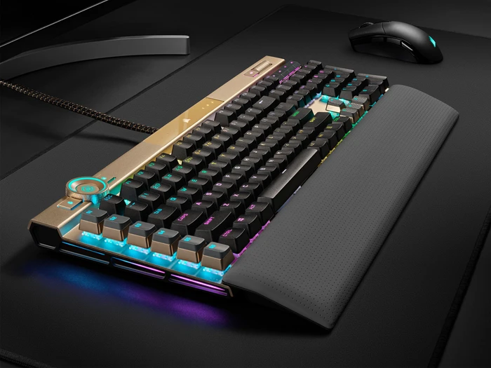 Corsair Gaming K100 RGB Midnight Gold, Corsair OPX, USB, US