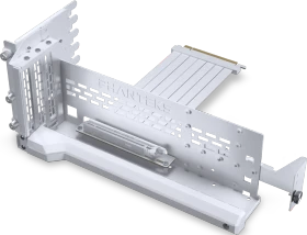 Phanteks Premium Gen5 Vertical GPU Bracket Riser Card, gewinkelt, PCIe 5.0, 220mm, weiß