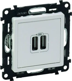 Legrand Valena Life USB-Ladedose 2400mA, ultraweiß