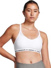 Under Armour HeatGear Armour Mid Sport-BH weiß/schwarz (Damen)