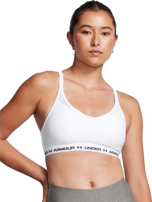 Under Armour HeatGear Armour Mid Sport-BH weiß/schwarz (Damen)