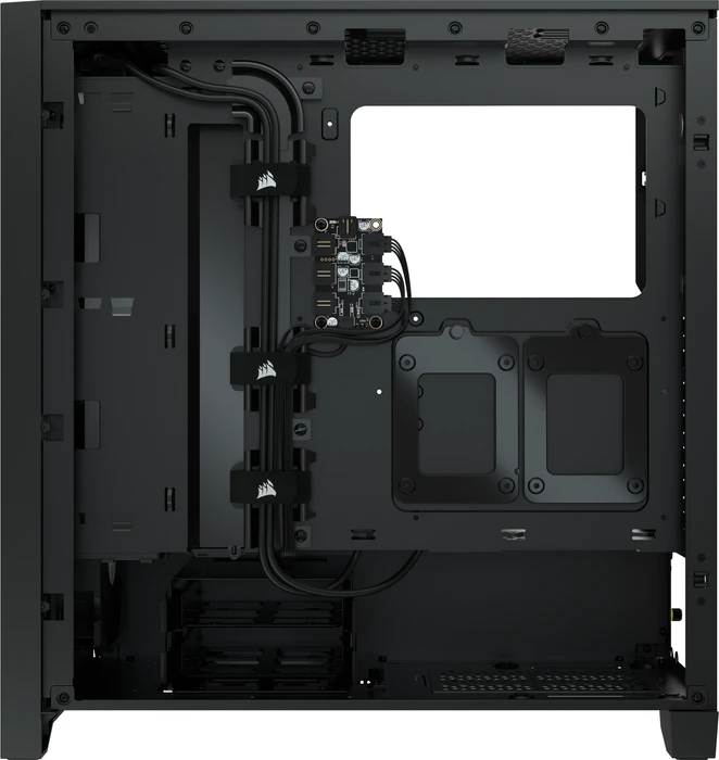 Corsair iCue 4000X RGB, schwarz, Glasfenster