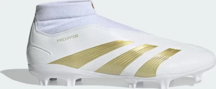 adidas Predator League Laceless FG cloud white/gold metallic/sandy beige met