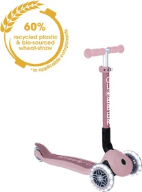 Globber Foldable Lights Ecologic Kickboard berry