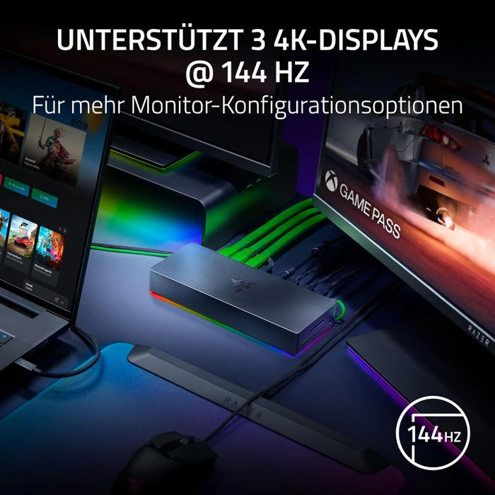 Razer Thunderbolt 5 Dock, schwarz, EU, Thunderbolt 5 [Buchse]