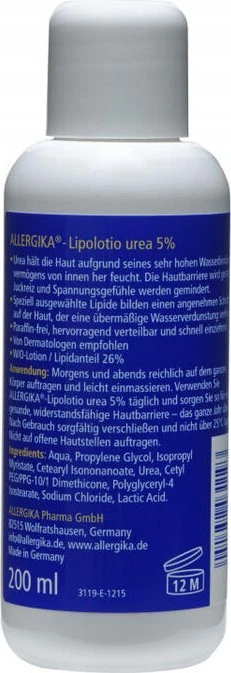 Allergika Lipolotio Urea 5%