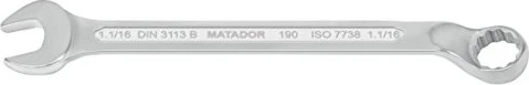 Matador 0190 Ring-Maulschlüssel zöllig, 1.1/16"x350mm