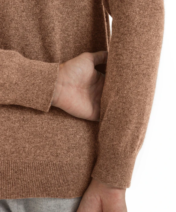 Falke Luxury V-Ausschnitt Pullover camel (Herren)
