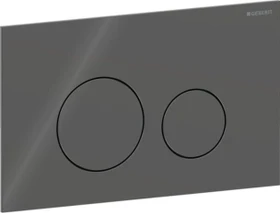Geberit Sigma40 Betätigungsplatte Glas rund lava