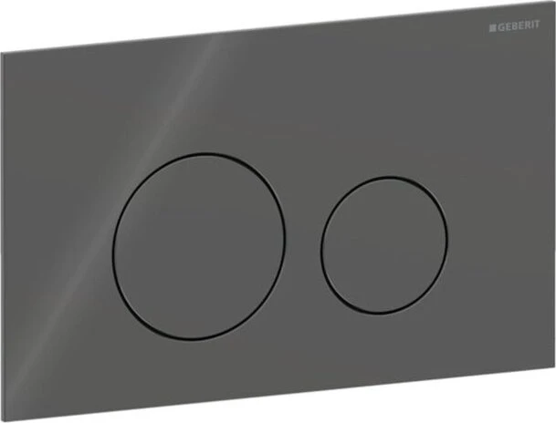 Geberit Sigma40 Betätigungsplatte Glas rund lava
