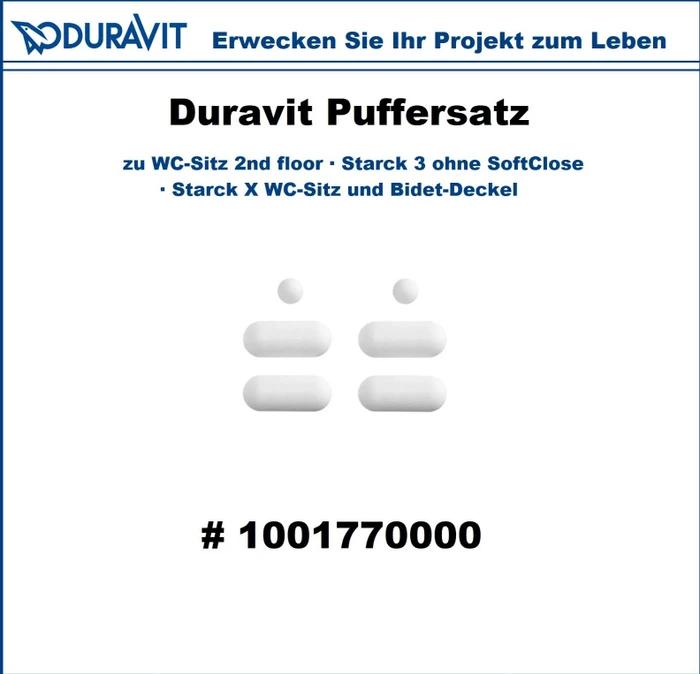 Duravit Starck X Puffersatz für WC-Sitz 2nd floor Starck 3