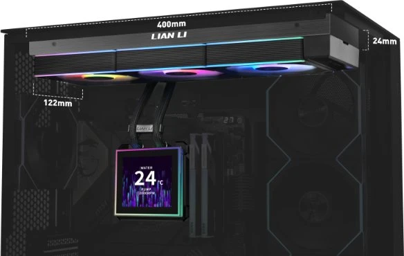 Lian Li HydroShift II LCD-S 360CL, schwarz