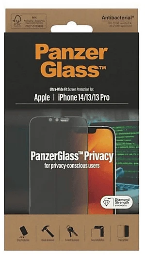 PanzerGlass Ultra-Wide Fit Privacy für Apple iPhone 14/13/13 Pro