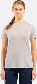 Odlo Ascent Merino 160 Tree Funktionsshirt kurzarm silver cloud (Damen)