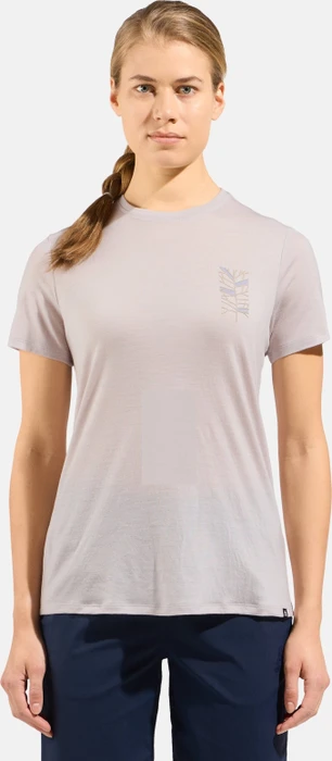 Odlo Ascent Merino 160 Tree Funktionsshirt kurzarm silver cloud (Damen)