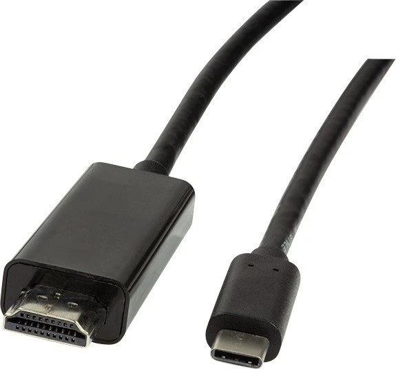 LogiLink USB-C 3.1 [Stecker] auf HDMI [Stecker] 4K 60Hz Adapterkabel schwarz, 1.8m
