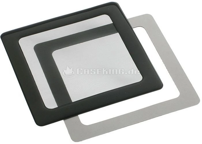 DEMCiflex Staubfilter 80mm quadratisch schwarz/schwarz