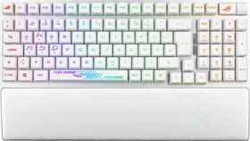 ASUS ROG Strix Scope II 96 RX Wireless, PBT, weiß, ROG RX RED, USB/Bluetooth, DE (90MP03S0-BKDA30)