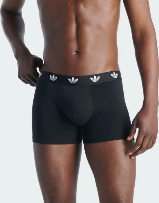 adidas Comfort Flex Cotton 3er Boxer Briefs black/medium grey heather/white (Herren)