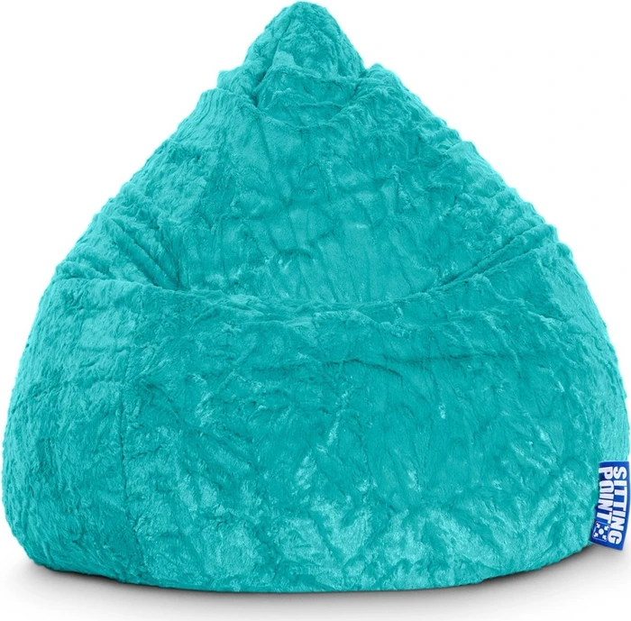 Sitting Point Beanbag Fluffy L Sitzsack türkis