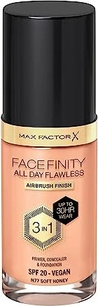 Max Factor Facefinity All Day Flawless Foundation N77 soft honey LSF20, 30ml