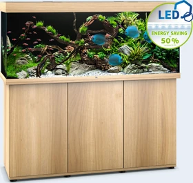 Juwel Rio 450 LED Aquarium-Set mit Unterschrank, helles Holz/helles Holz, 450l