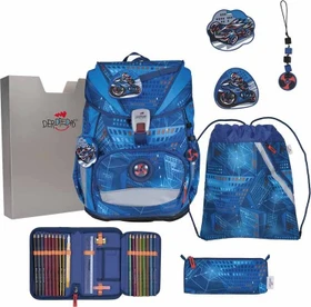 DerDieDas ErgoFlex Superlight Turbo Speed Schulrucksack-Set, 5-tlg.