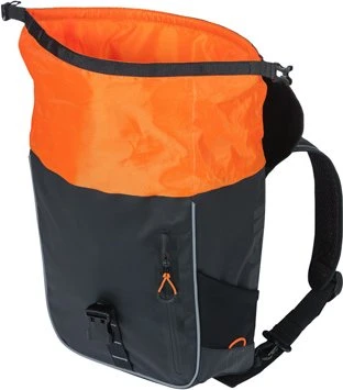 Basil Miles Tarpaulin Backpack Gepäcktasche schwarz/orange