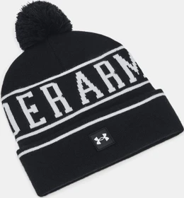 Under Armour Halftime mit Bommel Mütze schwarz/weiß (Herren)