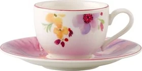 Villeroy & Boch Mariefleur Basic Espressotasse mit Untertasse, 2-tlg.