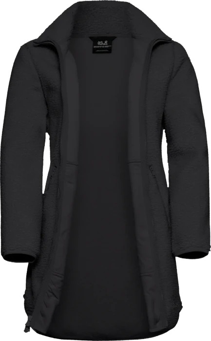 Jack Wolfskin High Curl Coat Funktionsmantel schwarz (Junior)