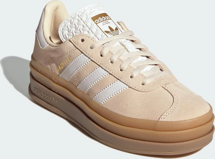 adidas Gazelle Bold wonder white/cloud white/gold metallic (Junior)