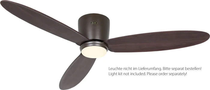 CasaFan Eco Plano II 132 BZ-NB WiFi Deckenventilator nuss/bronze