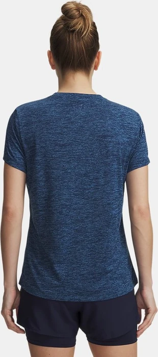 Under Armour Tech V Twist Funktionsshirt kurzarm aegean blue/blackout navy (Damen)