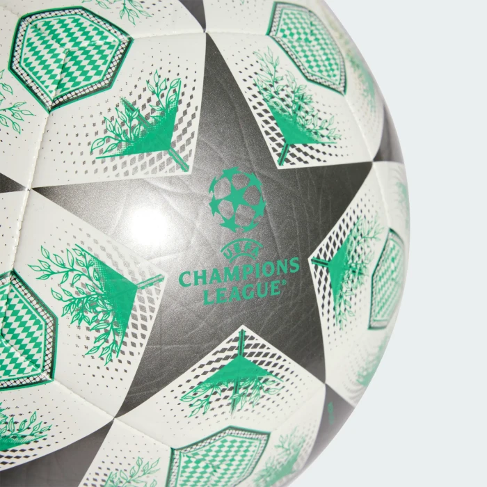 adidas UCL 2024/2025 Knockout Phase Club Fußball iron metallic/white/hi-res green