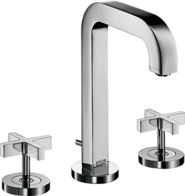 Hansgrohe Axor Citterio 3-Loch Waschbeckenarmatur mit Kreuzgriffen chrom