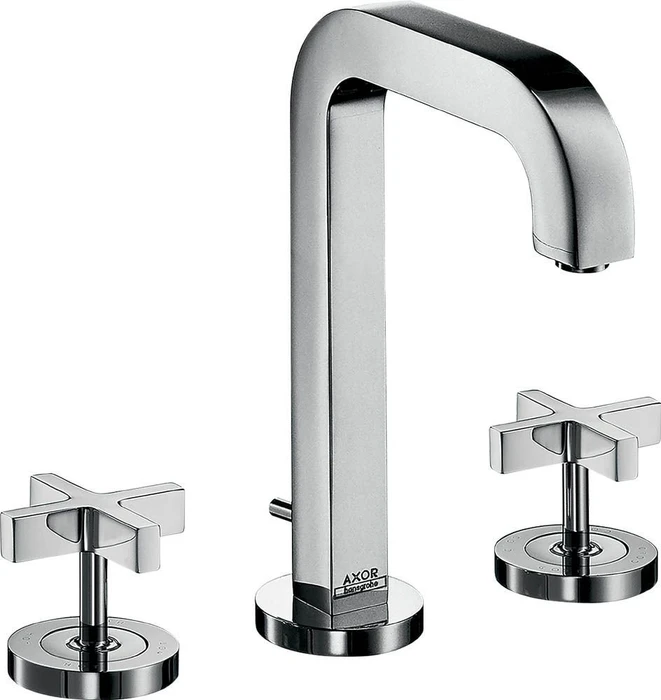 Hansgrohe Axor Citterio 3-Loch Waschbeckenarmatur mit Kreuzgriffen chrom
