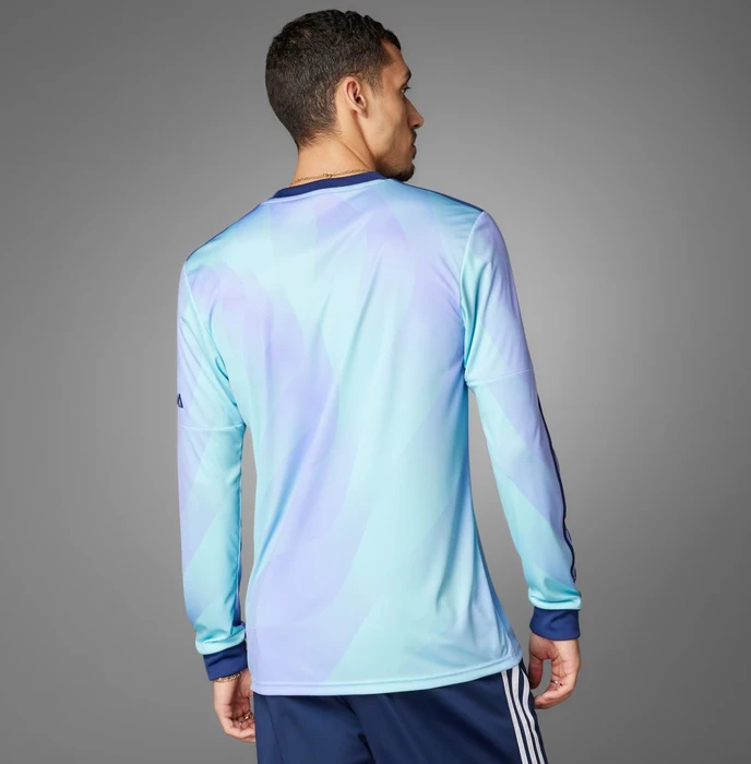 adidas FC Arsenal 2024/2025 Ausweichtrikot langarm clear aqua/light flash purple (Herren)