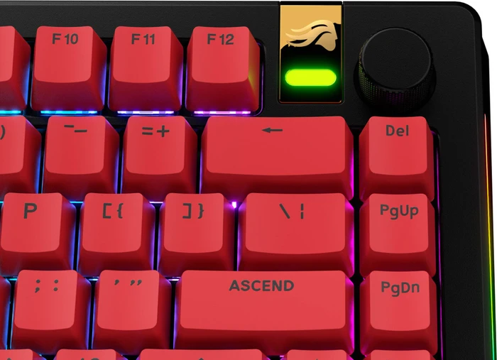 Glorious GPBT Basics Keycaps, Kunststoff (PBT), Revive Red, rot, 130 Tasten, ANSI-US