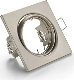 Trio Jura Einbauleuchte GU10 quadratisch nickel matt, 1 Stück