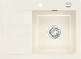 systemceram Mera 70 F Einbau Becken rechts mit Ablauffernbedienung magnolie